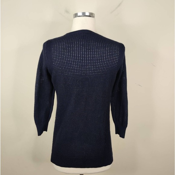 Ann Taylor Navy Crew Neck Sweater - Picture 6 of 7